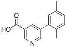 5-(2,5-DIMETHYLPHENYL)NICOTINIC ACID Struktur