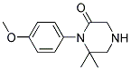 1-(4-METHOXYPHENYL)-6,6-DIMETHYLPIPERAZIN-2-ONE Struktur