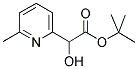 6-METHYL-2-PYRIDINEGLYCOLIC ACID TERT-BUTYL ESTER Struktur