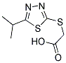 [(5-ISOPROPYL-1,3,4-THIADIAZOL-2-YL)SULFANYL]ACETIC ACID Struktur