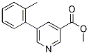 METHYL 5-(2-METHYLPHENYL)NICOTINATE Struktur