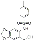 N-(6-HYDROXYMETHYL-BENZO[1,3]DIOXOL-5-YL)-4-METHYL-BENZENESULFONAMIDE Struktur