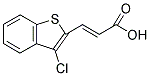 (2E)-3-(3-CHLORO-1-BENZOTHIEN-2-YL)ACRYLIC ACID Struktur