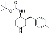 TERT-BUTYL [CIS-3-(4-METHYLBENZYL)PIPERIDIN-4-YL]CARBAMATE Struktur