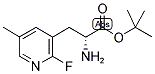 (R)-3-(2'-FLUORO-5'-PICOLYL-3')ALANINE T-BUTYL ESTER Struktur