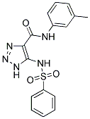 N-(3-METHYLPHENYL)-5-[(PHENYLSULFONYL)AMINO]-1H-1,2,3-TRIAZOLE-4-CARBOXAMIDE Struktur