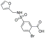 2-BROMO-5-[[(2-FURYLMETHYL)AMINO]SULFONYL]BENZOIC ACID Struktur