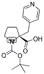 BOC-(R)-ALPHA-(4-PYRIDINYLMETHYL)-PROLINE Struktur