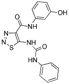 5-[(ANILINOCARBONYL)AMINO]-N-(3-HYDROXYPHENYL)-1,2,3-THIADIAZOLE-4-CARBOXAMIDE Struktur