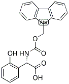 (S)-[(9H-FLUOREN-9-YLMETHOXYCARBONYLAMINO)]-(2-HYDROXY-PHENYL)-ACETIC ACID Struktur