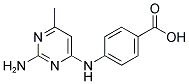 4-(2-AMINO-6-METHYL-PYRIMIDIN-4-YLAMINO)-BENZOIC ACID Struktur