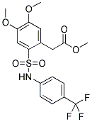 METHYL [4,5-DIMETHOXY-2-(4-TRIFLUOROMETHYL-PHENYLSULFAMOYL)-PHENYL]-ACETATE Struktur