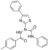 2-(4-METHYLBENZOYL)-N-PHENYL-1-(4-PHENYL-1,3-THIAZOL-2-YL)-1-HYDRAZINECARBOXAMIDE Struktur