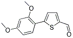 5-(2,4-DIMETHOXYPHENYL)THIOPHENE-2-CARBALDEHYDE Struktur