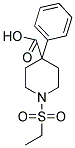 1-(ETHYLSULFONYL)-4-PHENYLPIPERIDINE-4-CARBOXYLIC ACID Struktur