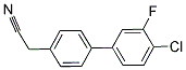 (4'-CHLORO-3'-FLUORO[1,1'-BIPHENYL]-4-YL)ACETONITRILE Struktur