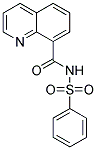 N-(PHENYLSULFONYL)QUINOLINE-8-CARBOXAMIDE Struktur