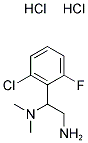 N-[2-AMINO-1-(2-CHLORO-6-FLUOROPHENYL)ETHYL]-N,N-DIMETHYLAMINE DIHYDROCHLORIDE Struktur