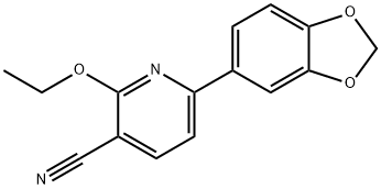 6-(1,3-BENZODIOXOL-5-YL)-2-ETHOXYNICOTINONITRILE Struktur