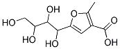 2-METHYL-5-(1,2,3,4-TETRAHYDROXYBUTYL)-3-FUROIC ACID Struktur