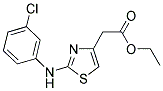 ETHYL 2-(4-(3-CHLOROPHENYLAMINO)-3,5-THIAZOLYL)-ACETATE Struktur