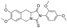 2-(2,4-DIMETHOXYPHENYL)-7,8-DIMETHOXY-3-THIOXO-2,3,10,10A-TETRAHYDROIMIDAZO[1,5-B]ISOQUINOLIN-1(5H)-ONE Struktur