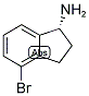 (1R)-4-BROMOINDANYLAMINE Struktur