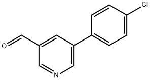 5-(4-CHLOROPHENYL)NICOTINALDEHYDE Struktur