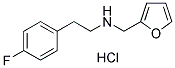 [2-(4-FLUORO-PHENYL)-ETHYL]-FURAN-2-YLMETHYL-AMINEHYDROCHLORIDE Struktur