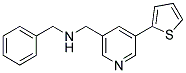 1-PHENYL-N-([5-(2-THIENYL)PYRIDIN-3-YL]METHYL)METHANAMINE Struktur