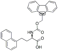 (R)-2-(9H-FLUOREN-9-YLMETHOXYCARBONYLAMINO)-4-NAPHTHALEN-1-YL-BUTYRIC ACID Struktur