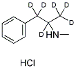 1-PHENYL-2-METHYLAMINOPROPANE-1,1,2,3,3,3-D6 HCL Struktur