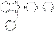 1-BENZYL-2-(4-PHENYL-PIPERAZIN-1-YL)-1H-BENZOIMIDAZOLE Struktur