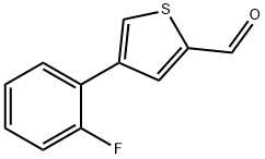 4-(2-FLUOROPHENYL)-2-THIOPHENECARBALDEHYDE Struktur