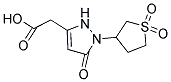 [1-(1,1-DIOXIDOTETRAHYDROTHIEN-3-YL)-5-OXO-2,5-DIHYDRO-1H-PYRAZOL-3-YL]ACETIC ACID Struktur