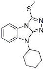 9-CYCLOHEXYL-3-METHYLSULFANYL-9H-BENZO[4,5]IMIDAZO[2,1-C][1,2,4]TRIAZOLE Struktur