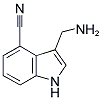 4-CYANO-1H-INDOL-3-METHYLAMINE Struktur