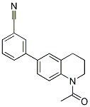 3-(1-ACETYL-1,2,3,4-TETRAHYDROQUINOLIN-6-YL)BENZONITRILE Struktur