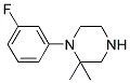 1-(3-FLUOROPHENYL)-2,2-DIMETHYLPIPERAZINE Struktur