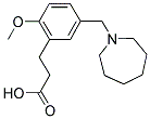 3-[5-(AZEPAN-1-YLMETHYL)-2-METHOXYPHENYL]PROPANOIC ACID Struktur