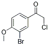 1-(3-BROMO-4-METHOXYPHENYL)-2-CHLOROETHANONE Struktur