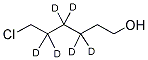 6-CHLORO-1-HEXYL-3,3,4,4,5,5-D6 ALCOHOL Struktur