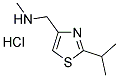 N-METHYL-N-[(2-ISOPROPYL]-4-THIAZOLYL)METHYL)AMINE, HYDROCHLORIDE SALT Struktur