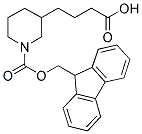 3-(3-CARBOXY-PROPYL)-PIPERIDINE-1-CARBOXYLIC ACID 9H-FLUOREN-9-YLMETHYL ESTER Struktur