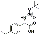 (S)-TERT-BUTOXYCARBONYLAMINO-(4-ETHYL-PHENYL)-ACETIC ACID Struktur