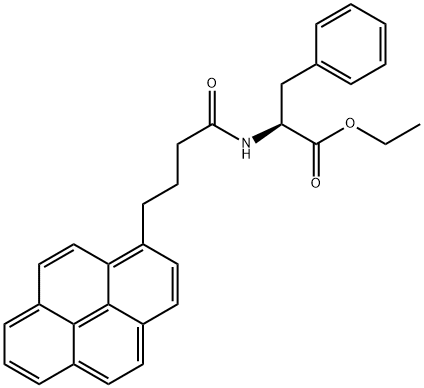 N-4-(1-PYRENE)BUTYROYL-L-PHENYLALANINE, ETHYL ESTER, 1331912-17-4, 結(jié)構(gòu)式