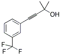 2-METHYL-4-[3-(TRIFLUOROMETHYL)PHENYL]-3-BUTYN-2-OL Struktur