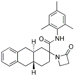 (4AR,9AS)-N-MESITYL-2-(2-OXO-1-AZETIDINYL)-1,2,3,4,4A,9,9A,10-OCTAHYDRO-2-ANTHRACENECARBOXAMIDE Struktur