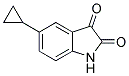 5-CYCLOPROPYL-1H-INDOLE-2,3-DIONE Struktur