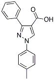 1-(4-METHYLPHENYL)-3-PHENYL-1H-PYRAZOLE-4-CARBOXYLIC ACID Struktur